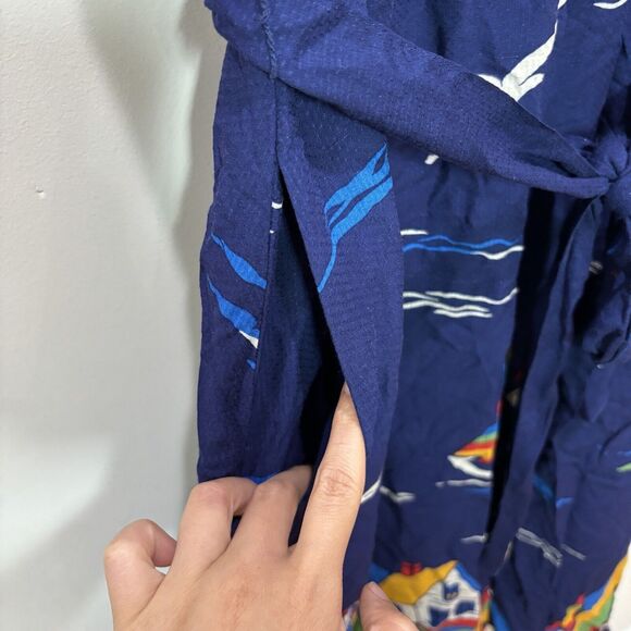 Anthropologie 52 Conversation Colloquial Boat Off Shoulder Midi Dress 2 Nautical - Picture 5 of 13